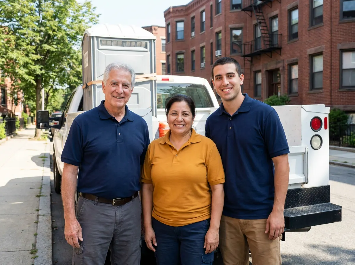 The Mike's Portable Toilets team, portable toilet rentals in Boston, MA
